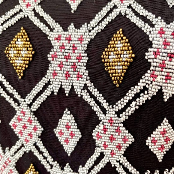 ECOTE boho Bralette top beaded back & neck tie fully lined size SMALL - Picture 7 of 15